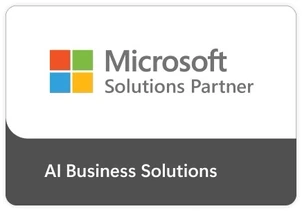 Microsoft Solutions Partner for AI Business Solutions badge